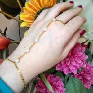 تمیمه مرواریدی استیل رنگ ثابت-134693