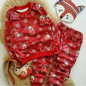 ست یلدایی کریسمس مخمل-93396