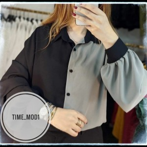 شومیز دو رنگ