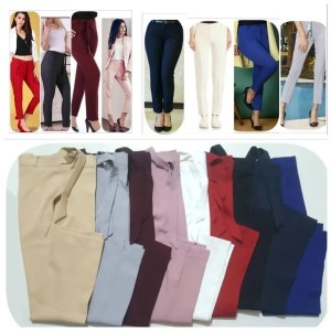 شلوار رنگی پارچه ای مجلسی کرپ مازراتی سایز 36 تا 52-129842