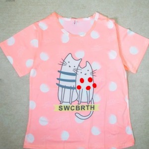 ست تی شرت و شلوارک زنانه و دخترانه وارداتی