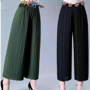 دامن شلواری زنانه پلیسه فری سایز و فول کشگ