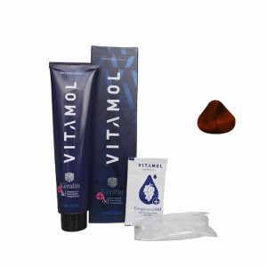 رنگ مو شماره 7.6 قرمز 120 میلی لیتری ویتامول با کلاه و دستکش