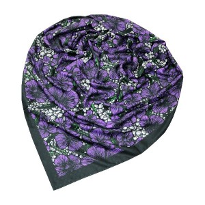 روسری نخ ابریشم گارزا دست دوز قواره 140 کد 0003-81148