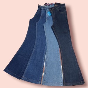 شلوار لی دمپا گشاد ترک سوپرکش قد 105-156191