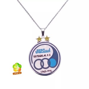 گردنبند استقلال استیل نقره ای-110994