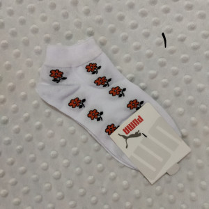 جوراب مچی نخی زنانه طرح شکوفه-125090