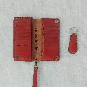 کیف پول مدل کیهان چرم طبیعی گاوی و کاملا دستدوز