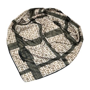 روسری حریر کرپ دست دوز مجلسی قواره 120 کد HR00024-73098