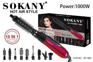 سشوار چرخشی و صاف کننده مو 10کاره سکانی مدل 1002-134931