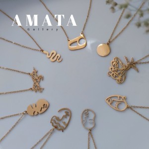 گردنبند استیل ظریف دخترانه-97929