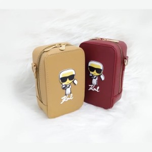 کیف دخترانه دوشی کارل قرمز نسکافه ای