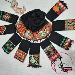 شال مجلسی وال اسلپ مزونی طرح سنتی-97244