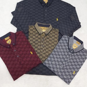 بلوز مردانه،یقه کوتاه ،پارچه ژاکاردی کرک دار