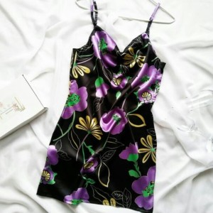 پیراهن ساتن ابریشم یقه دراپ سایز بندی 32 تا 50-145396