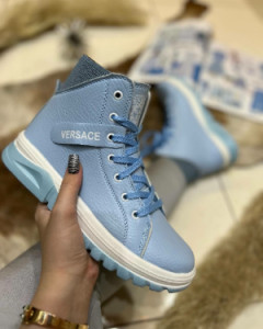 نیم بوت زنانه ورساچی ، بوت آبی ، ضد آب