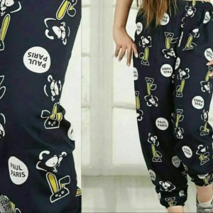 شلوار نخی سندبادی فاق دار-116775