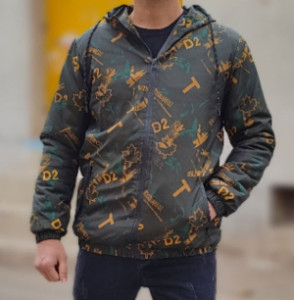 کاپشن شمعی طرح دار