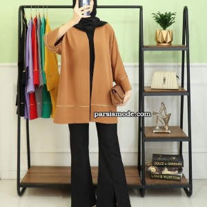 مانتو زنانه کرپ سین مزون مدل پریسا