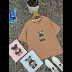 تیشرت دخترانه تدی نگین دار