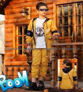 سه تیکه پسرانه کتان مجلسی