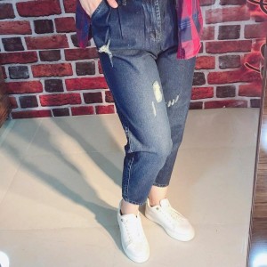 شلوار جین مام استایل