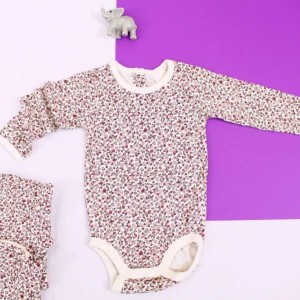 بادی آستین بلند دخترانه گل ریز اورجینال بزند h&m