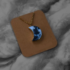 گردنبند ماه شبتاب آبی