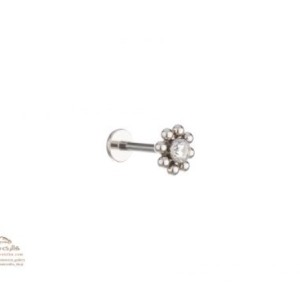 پیرسینگ گوش گل سیلور مدل BDJ132S0