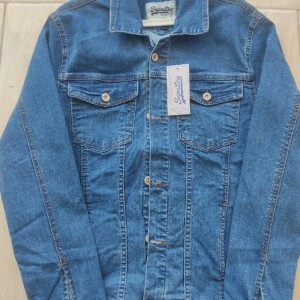 کت لی (جین) مردانه رنگ آبی و طوسی