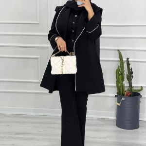 مانتو زنانه کرپ سین مزون مدل الگانت