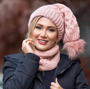 کلاه شال رینگی بافت