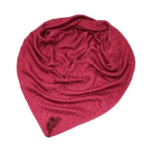 روسری ساده پلیسه قواره بزرگ منگوله دار کد RP00001