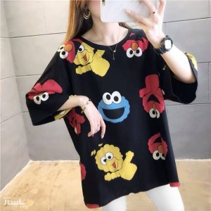 تیشرت نخی طرح کارتون-75901