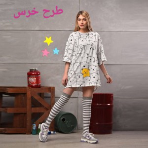 تونیک دخترانه طرح خرس