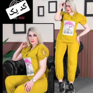 ست تونیک و شلوار پاپیون