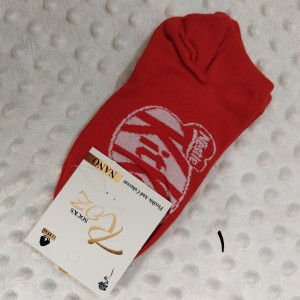 جوراب نخی مچی زنانه طرح شکلاتی