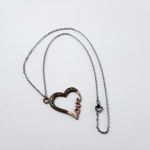 گردنبند فیروزه کوبی طرح love-103926