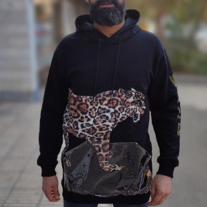 هودی لش خفن مشکی دورس3نخ-119291