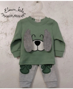 بلوز شلوار سگ گوشدار