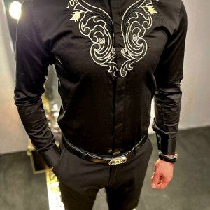 پیراهن خاص مردانه طرح گلدوزی-132508