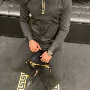 پیراهن اسپرت مجلسی تک یراق مدل کادری-126530