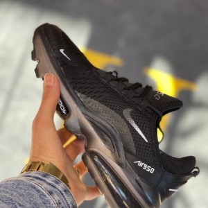 کفش کتانی 950 نایک 2 کپسولی مشکی ، بند ثابت زیره 2 لایه