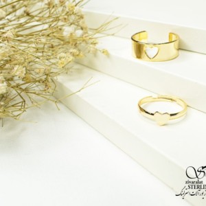 ست انگشتر مدل طرح قلب کد 5684