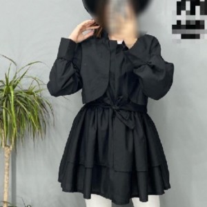 مانتو عروسکی ژیله دارمشکی-110172