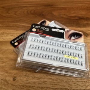 مژه با موی طبیعی تکی long black با گره اکسیژن