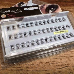 مژه با موی طبیعی تکی double short black اکسیژن