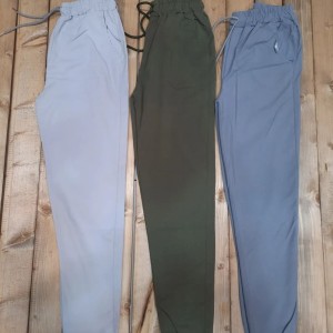 شلوار اسلش کتان کشی قد 90 و 95 بهاره