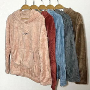 ست هودی شلوار تدی زنانه و دخترانه وارداتی